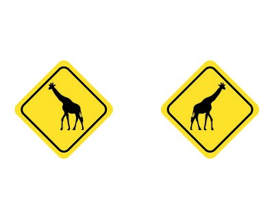 Tasse mit dem Motiv Giraffen Warnschild - Ansicht 2