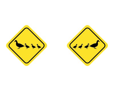 Tasse mit dem Motiv Enten Warnschild - Ansicht 2