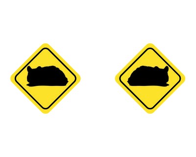 Tasse mit dem Motiv Hamster Warnschild - Ansicht 2