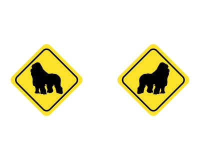 Tasse mit dem Motiv Gorillas Warnschild - Ansicht 2