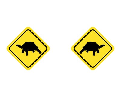 Tasse mit dem Motiv Landschildkrten Warnschild - Ansicht 2