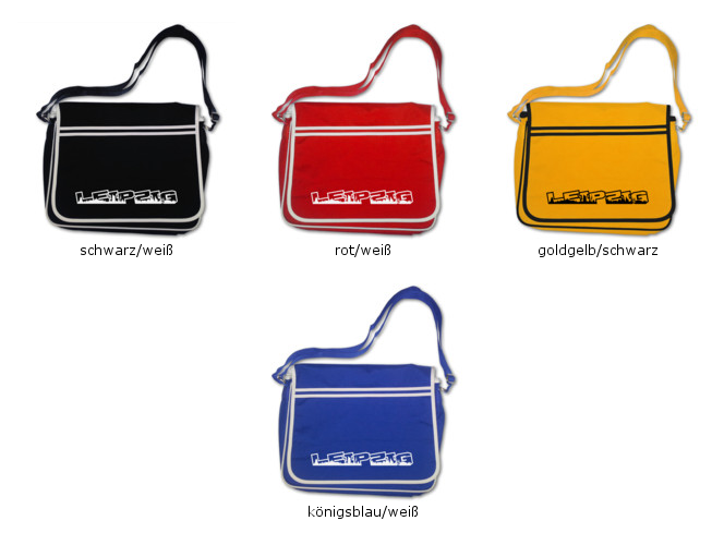 Schultasche Leipzig Schriftzug Skyline Sachsen Tasche 4 Farben 40x30x10cm