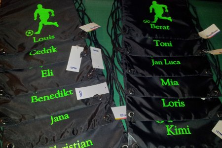 Individuelle Fuball Turnbeutel