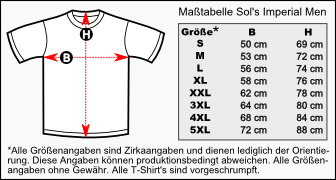 Sols T-Shirt Größen